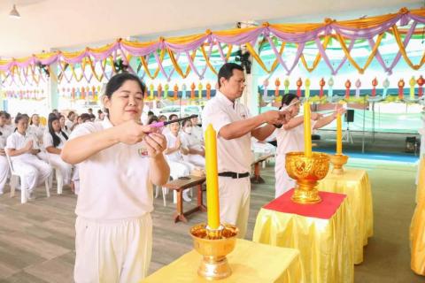 ดร.ทักดนัย  เพชรเภรี ผู้อำนวยการโรงเรียนเจริญสุขอุดมวิทยา มอบหมายให้ นางสาวชไมพร  นันทชมภู  ครูวิชาการระดับประถมศึกษา นำคณะครูร่วมเป็นเจ้าภาพพิธีเทศน์มหาชาติเวสสันดร ชาดก ๑๓ กัณฑ์ ๒๕๖๗ เฉลิมพระเกียรติพระบาทสมเด็จพระวชิรเกล้าเจ้าอยู่หัว 