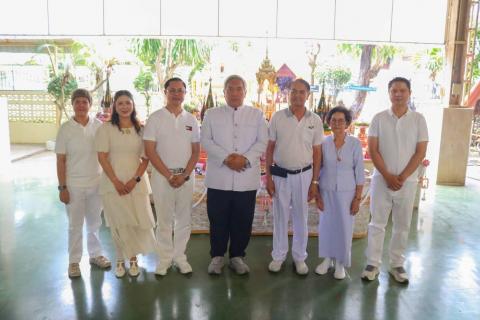 วันเสาร์ ที่ 6 มิถุนายน 2569 เวลา 09.019 น. โรงเรียนเจริญสุขอุดมวิทยา จัดพิธีบวงสรวงศาลพระภูมิ เจ้าที่  นำโดย คณะผู้บริหารโรงเรียนเจริญสุขอุดมวิทยา พร้อมด้วยคณะครู และบุคลากรทางการศึกษา โรงเรียนเจริญสุขอุดมวิทยา  ร่วมประกอบพิธีอย่างพร้อมเพรียง 