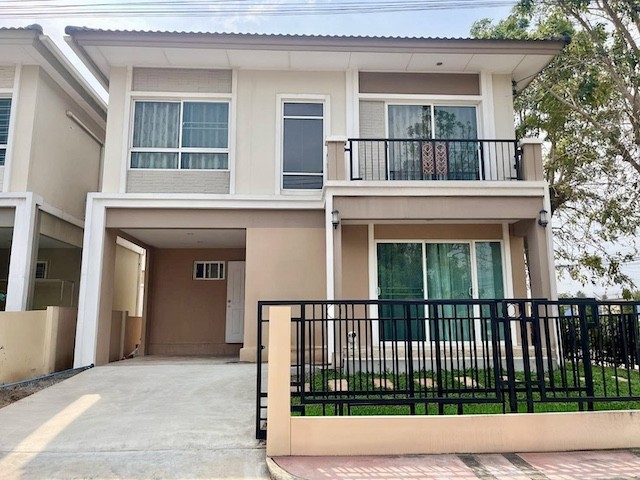 BH4218 ให้เช่าบ้านเดี่ยว หมู่บ้านภัสสรไพรด์ ปิ่นเกล้า-วงแหวน บ้านหลังมุม พร้อมเฟอร์นิเจอร์และเครื่องใช้ไฟฟ้าครบ ใกล้ศาลายา นนทบุรี