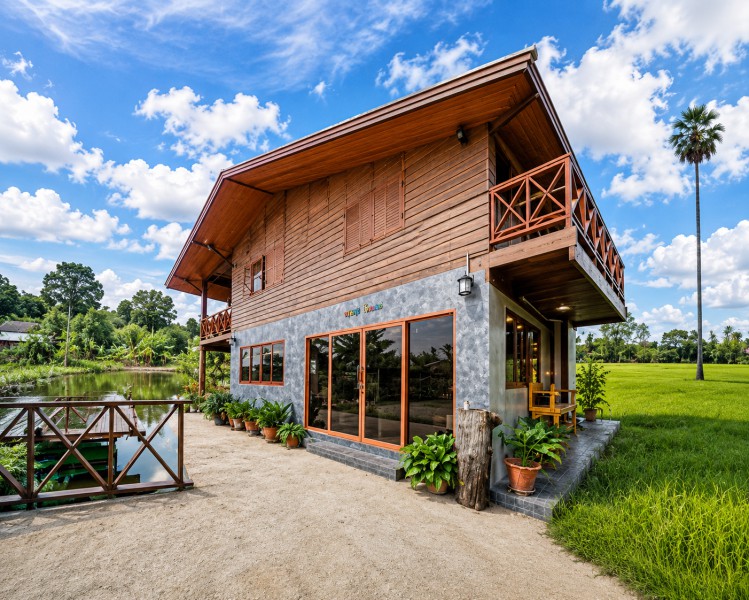 โคราช บ้านหัน 7-11 ให้เช่าบ้าน รีสอร์ท สไตล์คาเฟ่ ธรรมชาติ วิวทุ่ง วัดนักบุญยอแซฟ 4นอน4น้ำ โรงเรียนสีคิ้ว นครราชสิมา