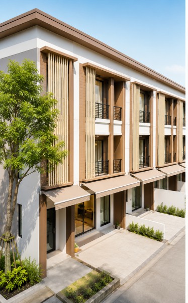 ทาวน์เฮาส์ 3 ชั้น บ้านกลางเมือง 3 นอน ศาลธนบุรี ใกล้MRT บางแค 1.3 กม. กัลปพฤกษ์​ ภาษีเจริญ กำนันแม้น800ม.