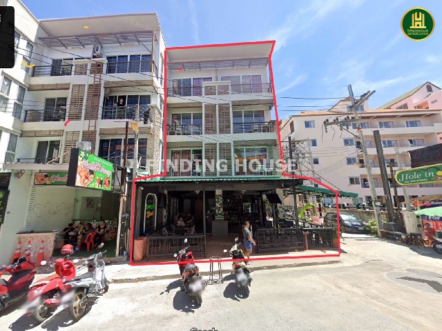 ขายอาคารพาณิชย์ 4 ชั้น 37.5 ตร.วา พร้อมผู้เช่า ทำเลทอง พัทยา สาย3 ถนนเล้งกี่ ชลบุรีราคาพิเศษ