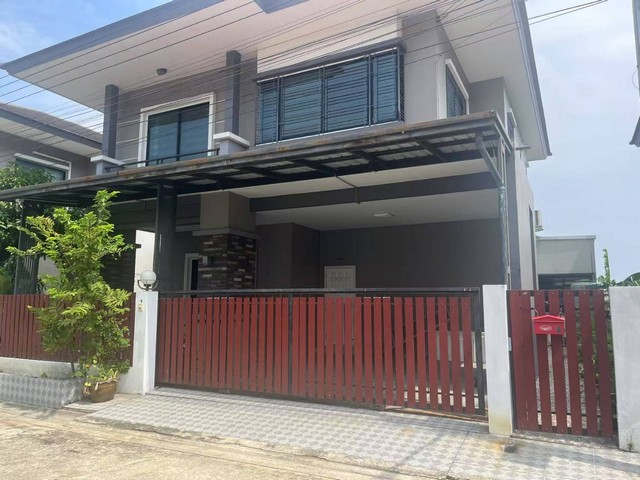  ให้เช่าบ้านเดี่ยว 2 ชั้น  4 ห้องน้อน 3 ห้องน้ำ ต่อเติมหลังบ้าน โครงการ  เฮ้าส์ เดอะฮัมบูร์ก ถ. หทัยราษฎร์ 