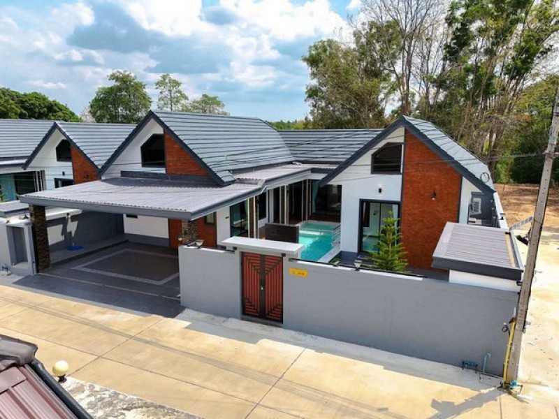 ขายบ้านเดี่ยว Luxury Pool Villa ใกล้อ่างเก็บน้ำมาบประชัน 2 หลังสุดท้าย! TP-H2345