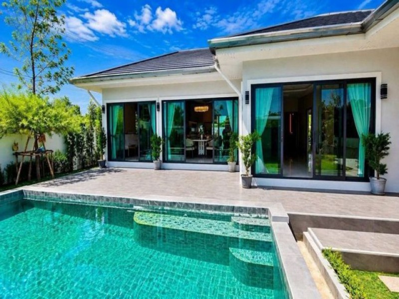 ขายบ้านเดี่ยว Pool Villa ห้วยใหญ่ พัทยา สระว่ายน้ำระบบเกลือ บ้านใหม่พร้อมอยู่ TP-H2350