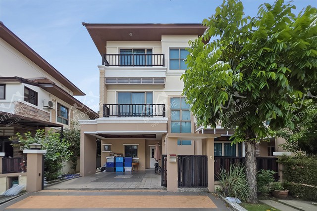 บ้านเดี่ยว 3 ชั้น นนทรี รีเจ้นท์ ราชพฤกษ์ ทำเลดี ถนนเมนโครงการ ติดถนนใหญ่ราชพฤกษ์