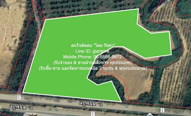 ที่ดิน ขายที่ดินไร่สัปปะรดแปลงใหญ่ ติดถนนสุขุมวิท (ทางหลวงหมายเลข 3) และติดคลอง 16-2-2 ไร่ (6,602 ตร.ว.) ราคา 4 ล้านบาท/ไร่  ขนาด = 6602 ตาราง.วา  ใกล้กับ ตลาดผลไม้เขาดิน ครบครัน
