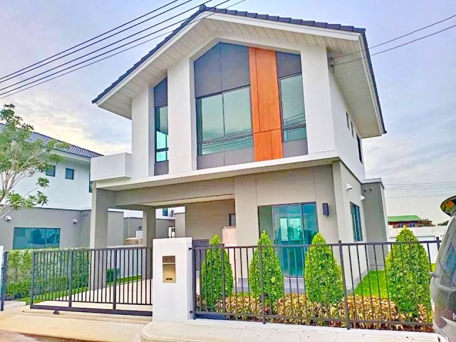 ทำเลราชพฤกษ์-ปทุมธานี  บ้านเดี่ยว 2 ชั้น 3 นอน 2 น้ำ พื้นที่ใช้สอย 130 ตร.ม.ใกล้วัดหนองปรง 650 ม.พร้อมเฟอร์ฯเหมาะทำโฮมออฟฟิศ หรือพักอาศัย