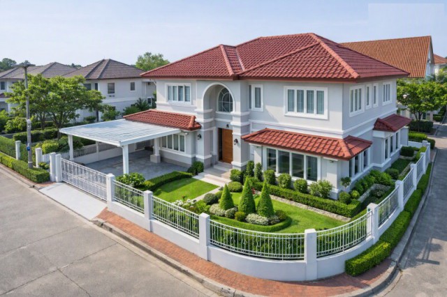 รามอินทรา-วัชรพล สุขาภิบาล 5 ซ.26-32 ลดจาก120,000 เหลือ 48,999B-M คฤหาสน์หัวมุมบ้านเดี่ยว 2 ชั้น 4-5นอน 3 น้ำ  91ตร.ว. พร้อมเฟอร์ฯบิวท์อิน
