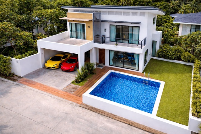 Pool Villa  5-6นอน 7น้ำ เพชรเกษม69 สารสาสน์วิเทศบางบอน 300 ม. ลัดดารมย์ คฤหาสน์ 2ช้ัน Zanook Wake Park 300ม.  432ตร.ม. 105ตร.ว. ห้องแม่บ้าน