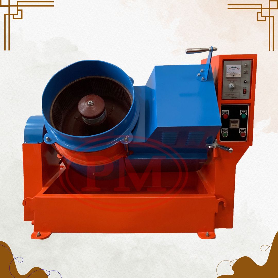  เครื่องขัดผิวโลหะแบบจานหมุน (CENTRIFUGE FINISHING MACHINE) ลบคม ขัดเงา หินขัด น้ำยาขัดเงา 