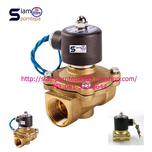 UW-20-24DC Solinoid valve 2/2 size 3/4" ทองเหลือง Pressure 0-8 bar 