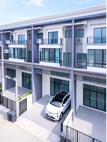 ARLบ้านทับช้าง 1.6กม. Nirvana PORCH กรุงเทพกรีฑา ทาวน์เฮ้าส์ 3.5 ชั้น ให้เช่า 3นอน 4น้ำ