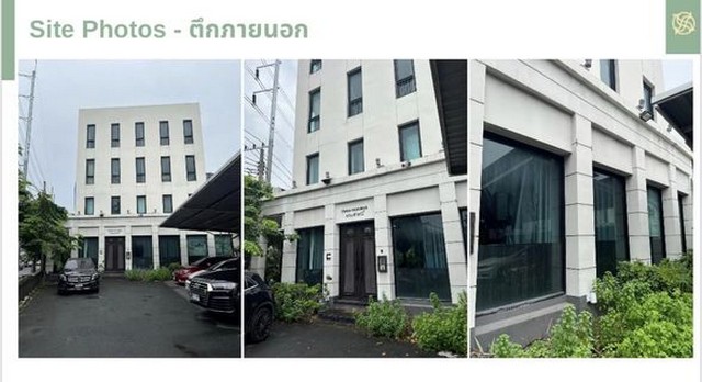 HR1879อาคาร 4 ชั้น ริมถนนใหญ่รัชดาภิเษก ย่านวงศ์สว่าง ออกแบบสไตล์ Courtyard อังกฤษ เหมาะทำออฟฟิศ คลินิก สตูดิโอ