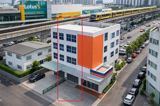 แฮปปี้แลนด์เซ็นเตอร์ 200ม.ลาดพร้าว115-121 โชว์รูม อาคารพาณิชย์ 3.5 ชั้น 3นอน 3 ห้องน้ำ เดอะมอลล์บางกะปิ800ม. 