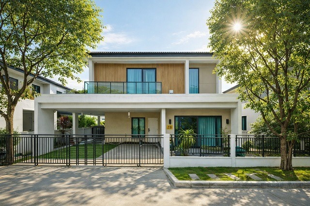 สุขาภิบาล 5 สายไหม คลองสามวา 60ตร.ว.บ้านหรูพร้อมอยู่  คฤหาสน์ บ้านเดี่ยว2ชั้น 4 นอน 5 น้ำ ใกล้รร.วัดหนองใหญ่ 1.2 กม