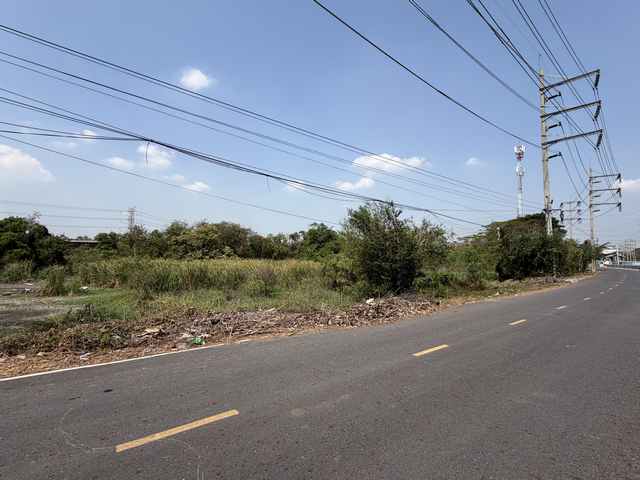 ขายที่ดิน บางตลาด ปากเกร็ด นนทบุรี 5 ไร่ 3 งาน 57 ตร.ว. ติดคลองประปา ตารางวาละ 100,000 บาท