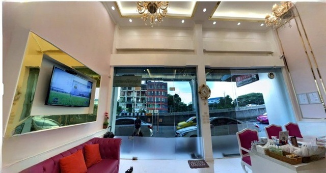 โชว์รูม MRT กระทรวงสาธารณสุข 350 ม. สำนักงานขาย ให้เช่าอาคารพาณิชย์ 2 คูหา 4.5ชั้น คลินิก ออฟฟิศ  บิ๊กซีติวานนท์ 200 ม. ตลาดสดเรวดี 0.8 กม.