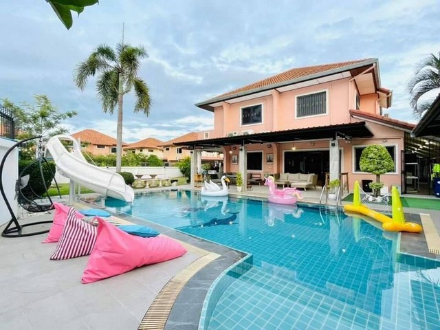 ขายบ้านพลูวิลล่า ตกแต่งพร้อมเฟอร์ ใกล้หาดจอมเทียน พัทยา FP-H02270 