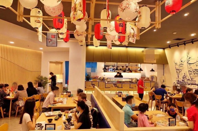 เซ้งร้านอาหารญี่ปุ่น ทำเลดี หน้าหมู่บ้านสัมมากร พร้อมอุปกรณ์ครบ