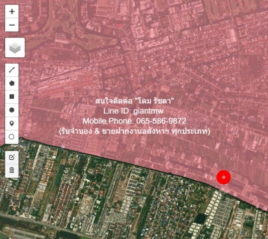 ขาย/ให้เช่าที่ดินเปล่าแถวดอนเมือง (ต.หลักหก อ.เมืองปทุมธานี) 3-0-0 ไร่ (30 ล้านบาท)