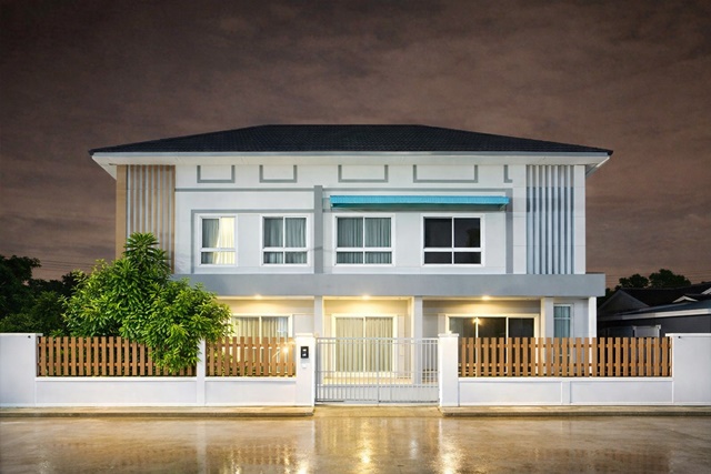 โลตัส ประชาสามัคคี 3 นอน 2 น้ำ 35 ตร.ว. 140 ตร.ม. ประชาอุทิศ90 บ้านคลองสวน  800 ม.  บ้านแฝด 2 ชั้น   