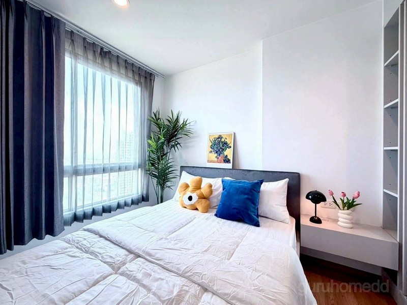 ให้เช่าคอนโด เดอะเบส สุขุมวิท77 ขนาด 30 ตรม ตึก B ชั้น 24 รีโนเวทใหม่ พร้อมอยู่ City View ทิศร่ม ลมเย็นทั้งวัน - ghd000837R