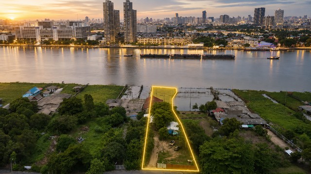 ขายที่ดินริมแม่น้ำเจ้าพระยา ไทรม้า 321 ตรว เหมาะอยู่อาศัย ร้านอาหาร สำนักงานออฟฟิศ