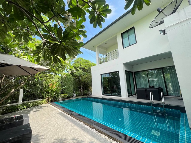 ให้เช่าบ้านเดี่ยว Pool Villa 119 ตรว. 4 ห้องนอน โครงการ Blue Lagoon 2 บางนา-วงแหวน หลังมุม ทิศเหนือ ใกล้เมกะบางนา