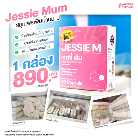 Jessie Mum เจสซี่มัม สมุนไพรกู้น้ำนมแม่ 1 กล่อง (30 แคปซูล)