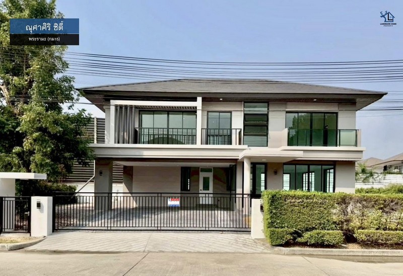 lN-117 ขายบ้านเดี่ยว 2 ชั้น หลังใหญ่ ณุศาศิริ ซิตี้ พระราม2 เนื้อที่ 154.4 ตรว 3 นอน 5 น้ำ ฟังก์ชั่นครบครัน ใกล้  Central พระราม2