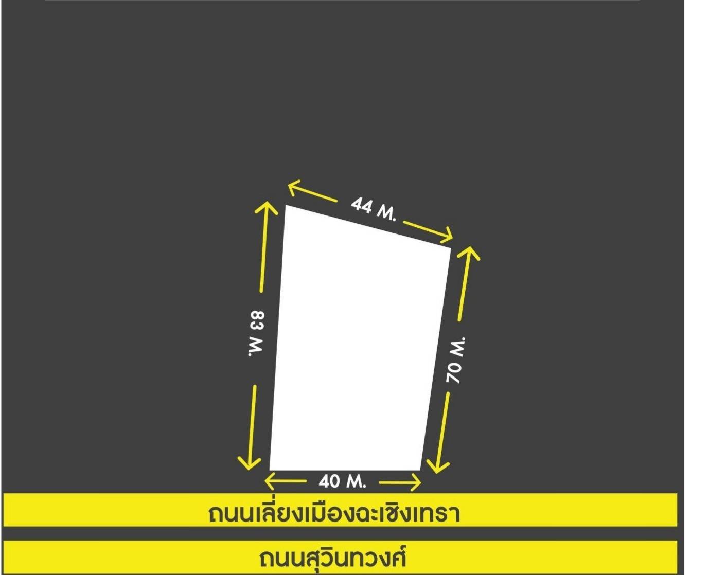 Land and Building for sale Suwinthawong Road 365 Chachoengsao Province