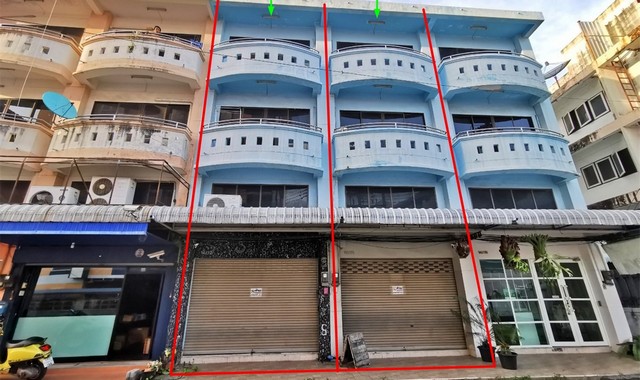 ขายอาคารพาณิชย์ 3 ชั้น 2คูหา โครงการเอ็น.เอ.วิลล่า 3  ถนนบางแสนสาย 4 ใต้ เมืองชลบุรี PKK04-05118