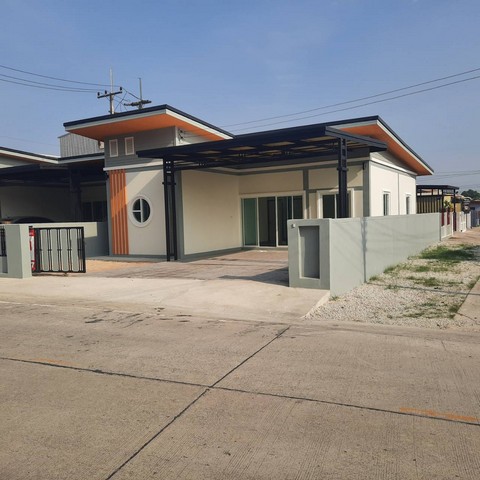 ขายบ้านเดี่ยวชั้นเดียวสร้างใหม่  ห้วยโป่ง อำเภอเมืองจังหวัดระยอง เนื้อที่ 51 ตารางวา