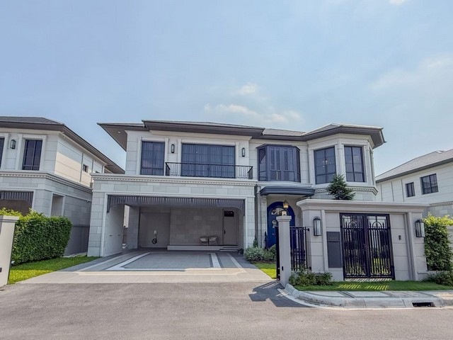 LV53528 ขาย บ้านหรูสไตล์คฤหาสน์ นาราสิริ กรุงเทพกรีฑา บ้านเดี่ยว 2 ชั้น ใกล้โรงเรียนนานาชาติชั้นนำ Brighton / Wellington /Ruamrudee (RIS)
