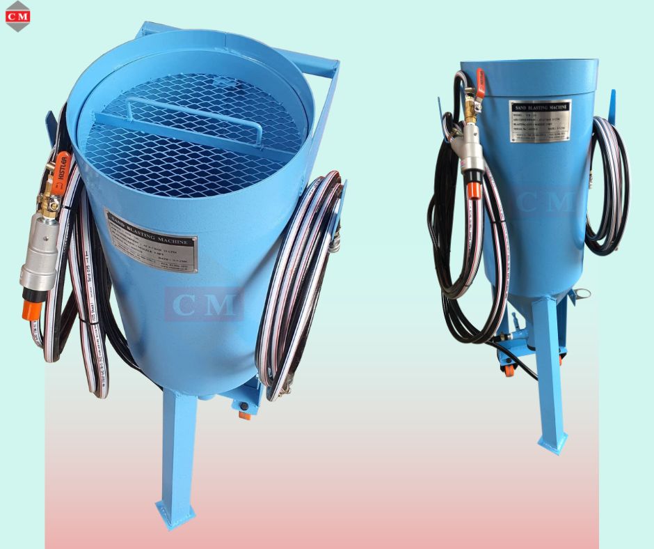 ถังพ่นทรายกลางแจ้ง ระบบ Suction ลอกผิว ลอกสนิม ทำความสะอาดแม่พิมพ์ ทรายพ่น