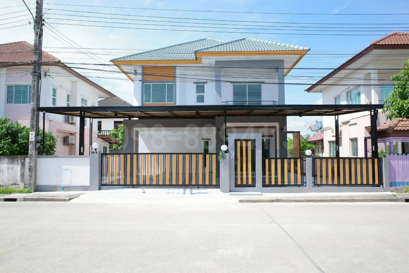 ขายบ้านเดี่ยว 2 ชั้น ม.เปี่ยมภิรมย์ เนื้อที่ 68.7 ตรว 4นอน 3น้ำ บิ้วอินมือสอง ต่อเติมครัวลงเข็ม อยู่เส้นเมน หลังบ้านโล่ง