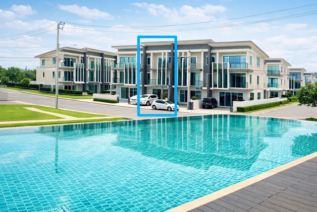 ดีไซน์สวย เฟอร์ฯครบ ม.เกษตรศาสตร์ 900 ม. 3นอน 3น้ำ  ใกล้ รพ.วิภาวดี 800ม.24ตร.วา. 290ตร.ม. ทาวน์เฮ้าส์ 3 ชั้น 