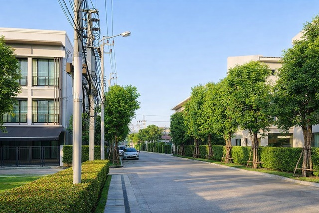 MRT บางกระสอ 800 ม. BigC วิลล่า มาร์เก็ท รัตนาธิเบศร์ 90ม.  ทาวน์โฮม 3 ชั้น 3 นอน 3 น้ำ 18 ตร.ว. 220 ตร.ม. ใกล้ตลาดนนทบุรี 900 ม.