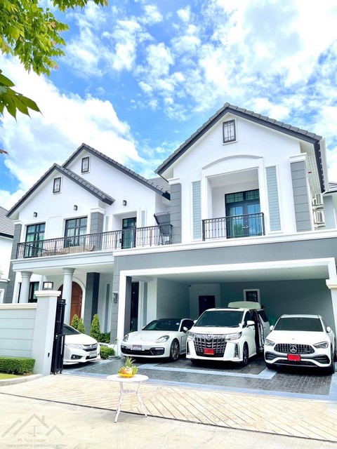 ขายบ้านหรู 2 ชั้น 115.6 ตรว. THE PALAZZO ปิ่นเกล้า ทำเลดี ติดถนนบรมราชชนนี ใกล้ทางด่วน+ราชพฤกษ์ ตกแต่งพร้อมอยู่ พร้อมสระว่ายน้ำ 