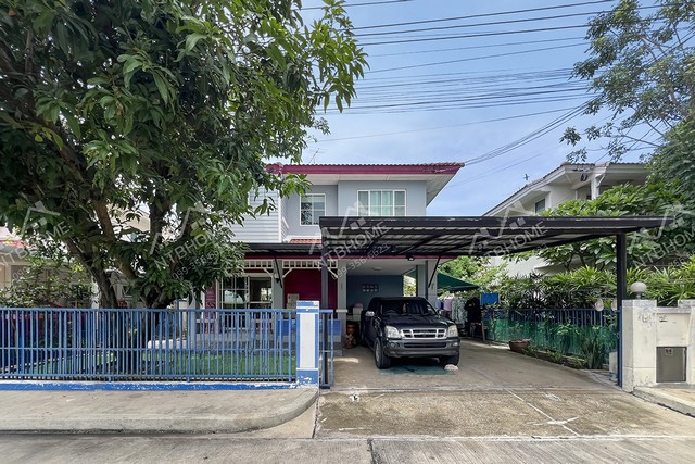 บ้านเดี่ยว 2 ชั้น ชลลดา วัดลาดปลาดุก หน้าบ้านไม่ชนใคร ต่อเติมครบ ใกล้รถไฟฟ้าสายสีม่วง
