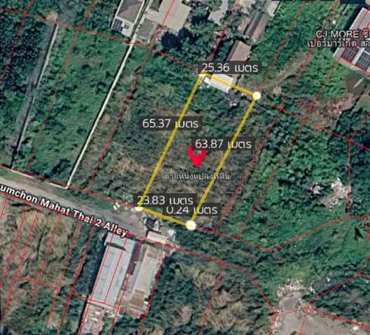 ขายที่ดิน ซอยเฉลิมพระเกียรติ ร.9 ซอย 28 ขนาด 386 ตร.ว. ใกล้สวนหลวง ร.9 ราคา 15,000,000 บาท