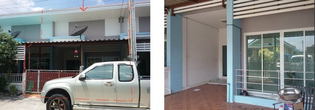 ขายทาวน์เฮ้าส์โครงการ รนารมย์เดอะคัลเลอร์ อำเภอปลวกแดง ระยอง