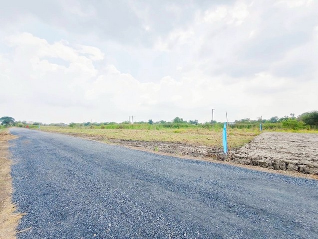 ที่ดิน - 100 ตรว.  490000 BAHT.   GOOD! ถนนกว้าง ใกล้ถนนคอนกรีต ถูกมาก