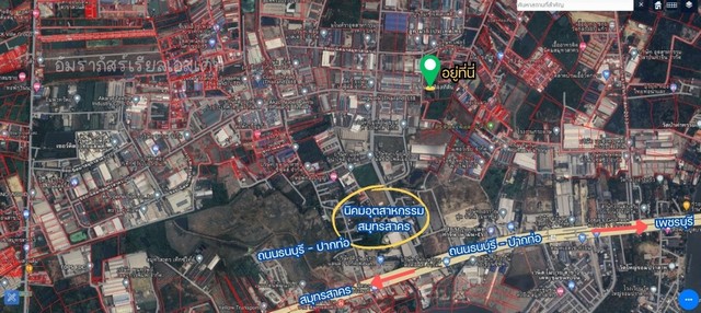 ขายที่ดินติดนิคมอุตสาหกรรมสมุทรสาคร ขายที่ดินถมแล้วท่าทรายสมุทรสาคร