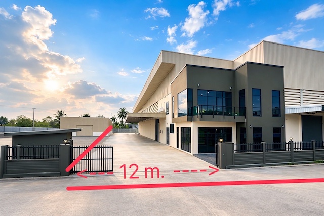 BST1078 ให้เช่าโกดัง 5,700 ตร.ม. สมุทรสาคร ใกล้ถนนเอกชัย พระราม 2 รถเทรลเลอร์เข้าได้ เหมาะคลังสินค้าและโรงงาน