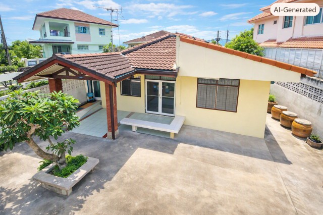 บ้านเดี่ยวชั้นเดียว 3 นอน 2 น้ำ  54ตร.ว.นวมินทร์93-99   ใกล้ฟู้ดแลนด์ นวมินทร์ 700 ม. 220 ตร.ม.ชอคโกแลต วิลล์ 1.5 กม.