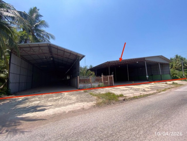 ขายโกดัง สมุทรสงคราม ถนน สมุทรสงคราม-ปากท่อ ตำบลปลายโพงพาง อำเภออัมพวา