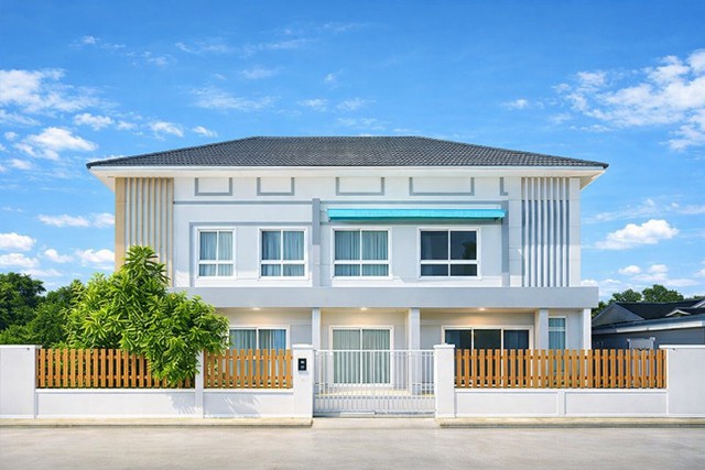 3นอน 2 น้ำ ฟังก์ชันครบพร้อมอยู่ ใกล้โลตัส บ้านคลองสวน 800 เมตร บ้านแฝด 2 ชั้น ประชาอุทิศ 90 35ตร.ว. 140ตร.ม. 