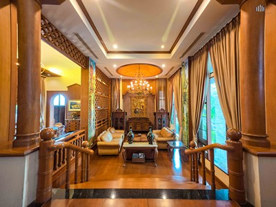ขายบ้านริมน้ำเจ้าพระยา บางปะอิน อยุธยา | คฤหาสน์ 3 ชั้น 5 ห้องนอน ที่ดิน 412 ตร.ว. ติดแม่น้ำแนวยาว พร้อมศาลาริมน้ำ 2 ชั้น